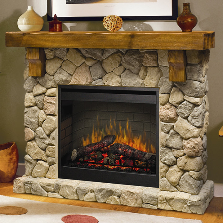 Dimplex FIELDSTONE Electric Fireplace & Reviews Wayfair
